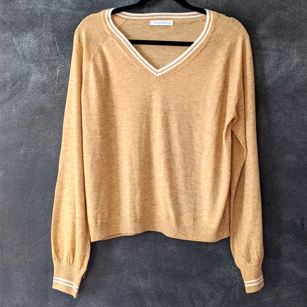 William B Long Sleeve Wool Sweater